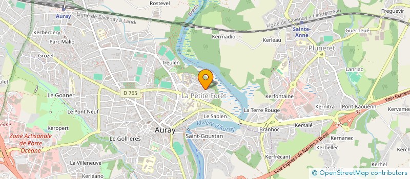 localisation de l'entreprise MARITIME INVESTISSEMENTS à AURAY