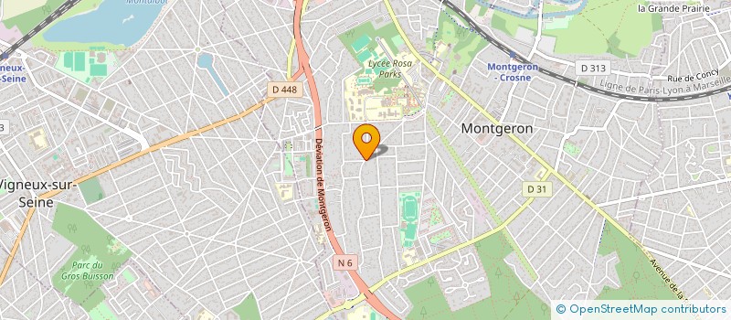 localisation de l'entreprise MARITIMIS à MONTGERON