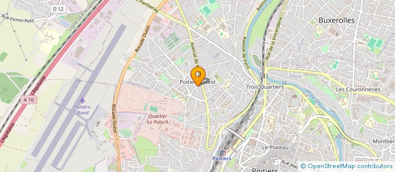 localisation de l'entreprise MARITIN  POITIERS