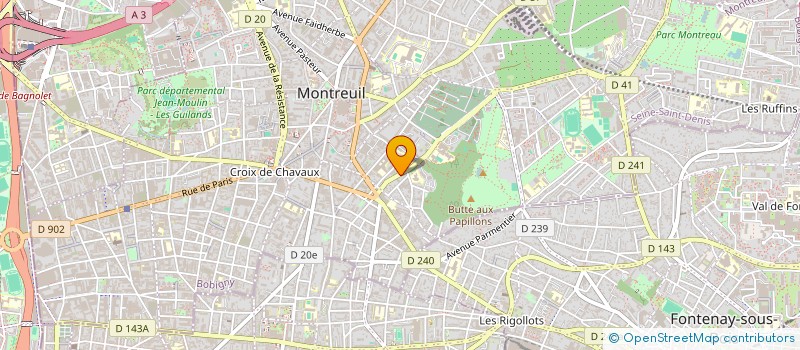 localisation de l'entreprise MARITTIA  MONTREUIL