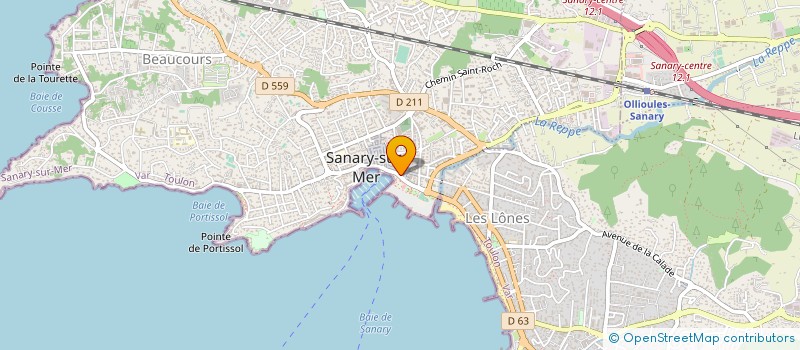 localisation de l'entreprise MARITZ à SANARY-SUR-MER