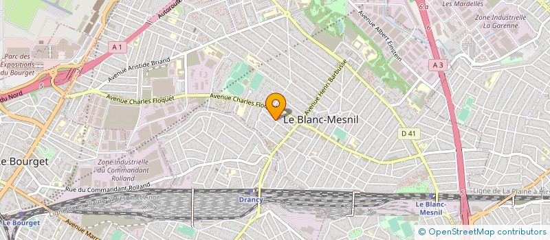 localisation de l'entreprise MARIUS à LE BLANC-MESNIL