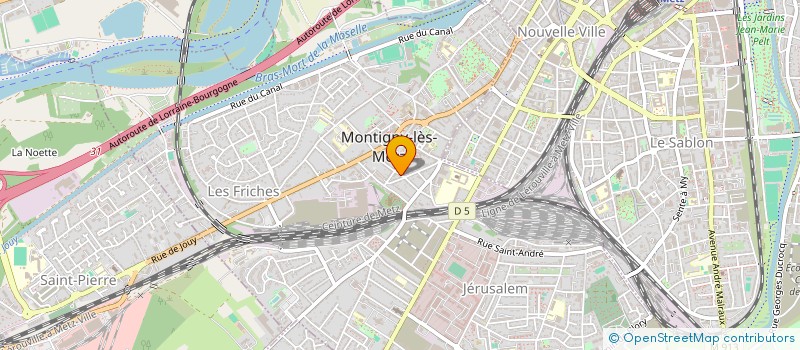 localisation de l'entreprise MARIUS à MONTIGNY-LES-METZ
