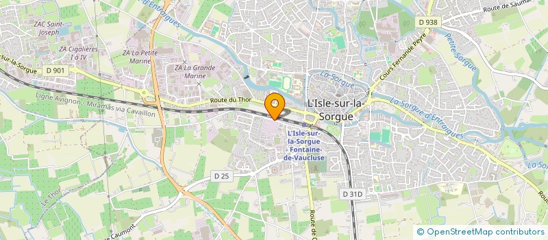 localisation de l'entreprise MARIUS  L'ISLE-SUR-LA-SORGUE