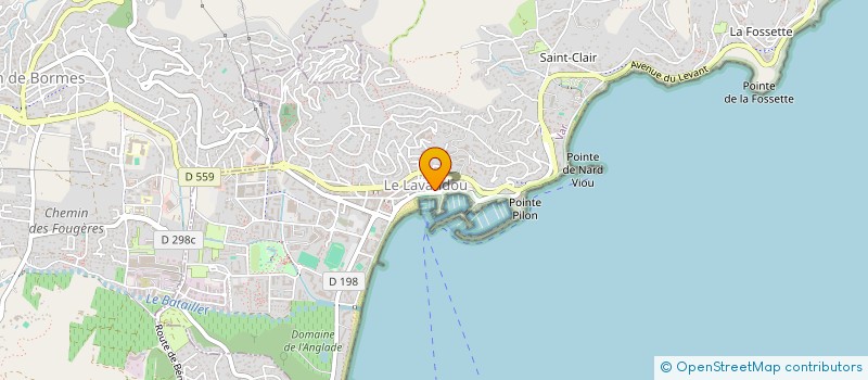 localisation de l'entreprise MARIUS à LE LAVANDOU