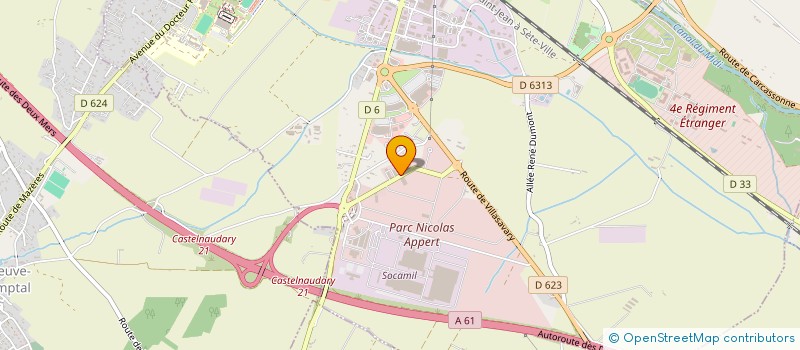 localisation de l'entreprise MARIUS  CASTELNAUDARY