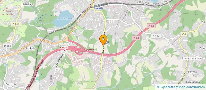 localisation de l'entreprise MARIUS BIARRITZ à BIARRITZ