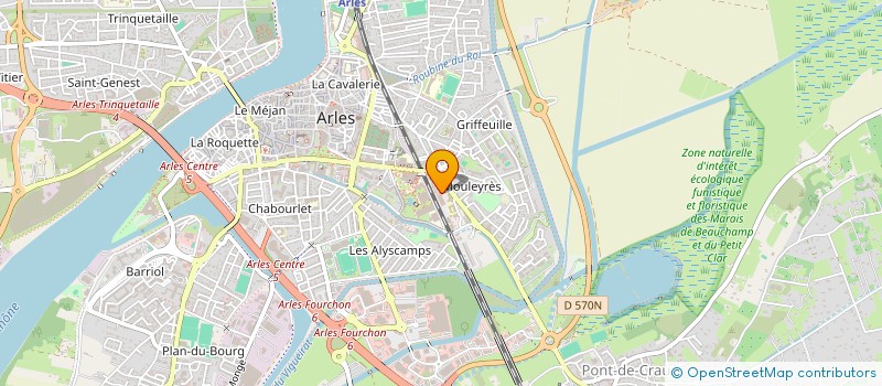 localisation de l'entreprise MARIUS BRUN ET FILS à ARLES