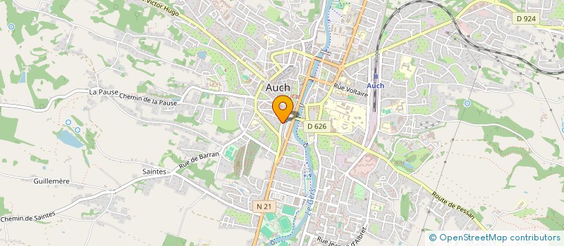 localisation de l'entreprise MARIUS HOLDING  AUCH