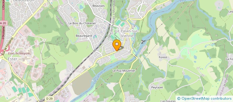 localisation de l'entreprise MARIUS M  LE PALAIS-SUR-VIENNE