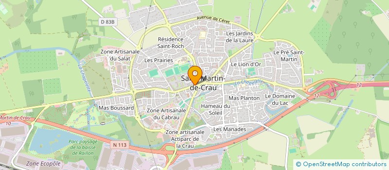 localisation de l'entreprise MARIUS OPTIQUE à SAINT-MARTIN-DE-CRAU