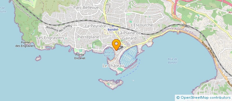 localisation de l'entreprise MARIVAL à BANDOL