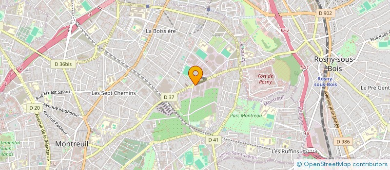 localisation de l'entreprise MARIVALDETTES  MONTREUIL