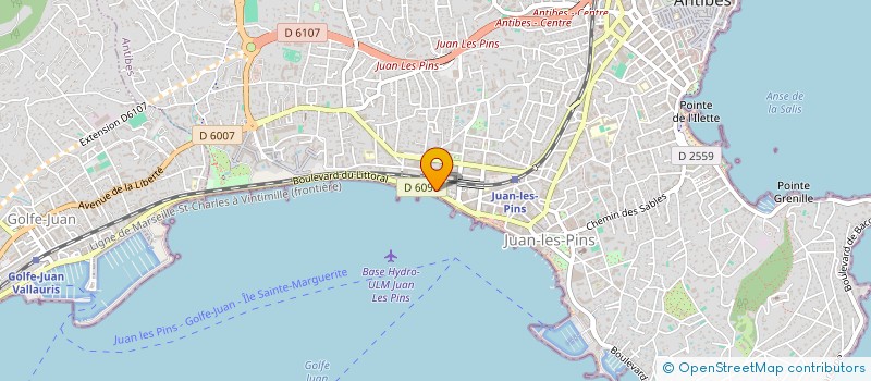 localisation de l'entreprise MARIVE à ANTIBES