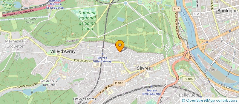 localisation de l'entreprise MARIVEL 90 à SEVRES