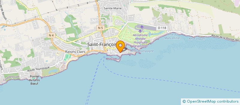 localisation de l'entreprise MARIWILL à SAINT-FRANCOIS
