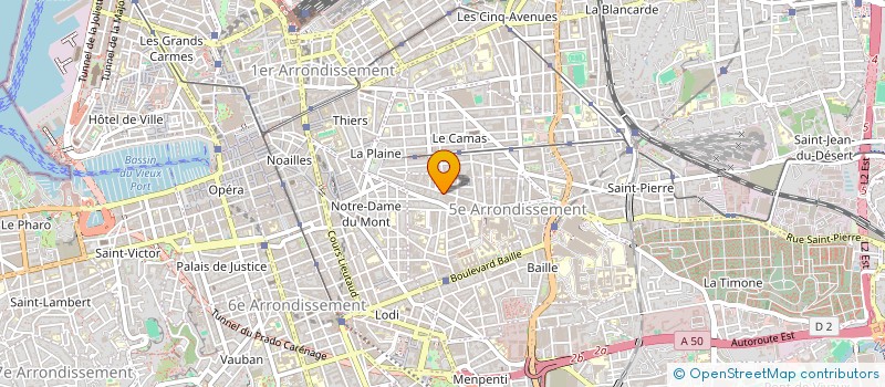 localisation de l'entreprise MARJ à MARSEILLE