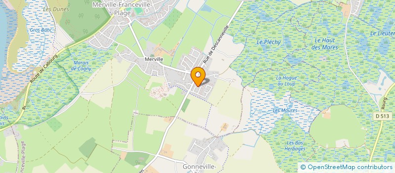 localisation de l'entreprise MARJ à MERVILLE-FRANCEVILLE-PLAGE