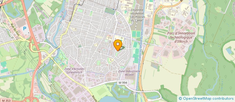 localisation de l'entreprise MARJ BT  ILLKIRCH-GRAFFENSTADEN