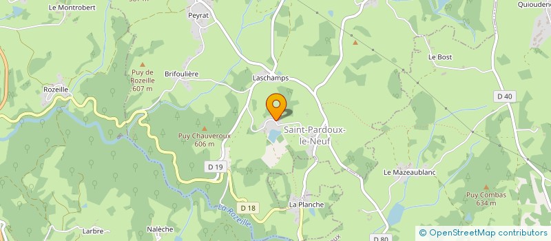 localisation de l'entreprise MARJ HAWAY  SAINT-PARDOUX-LE-NEUF