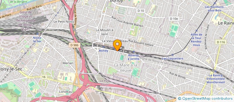 localisation de l'entreprise MARJA  BONDY