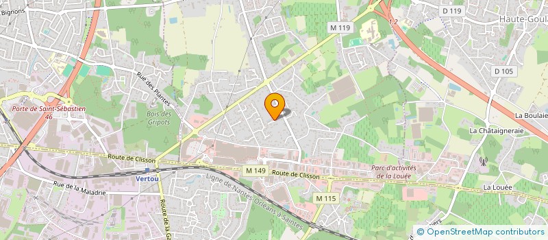 localisation de l'entreprise MARJAC SCI à ORVAULT