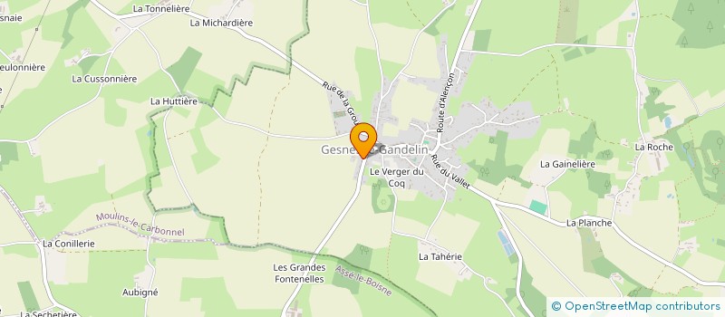 localisation de l'entreprise MARJADE  GESNES-LE-GANDELIN