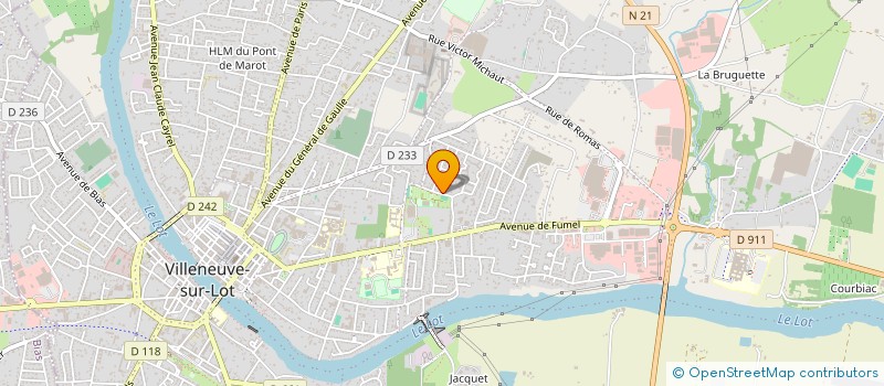 localisation de l'entreprise MARJANE  VILLENEUVE SUR LOT