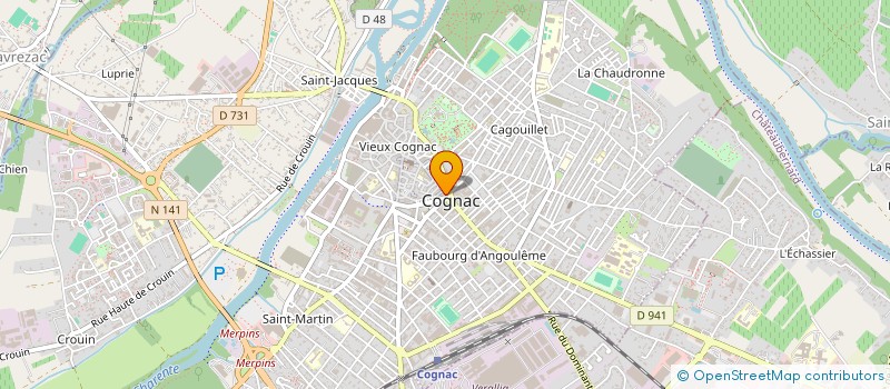 localisation de l'entreprise MARJANE à COGNAC