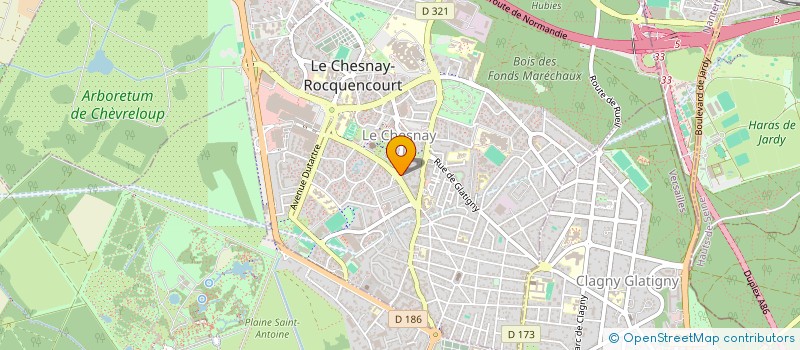 localisation de l'entreprise MARJAX  LE CHESNAY-ROCQUENCOURT