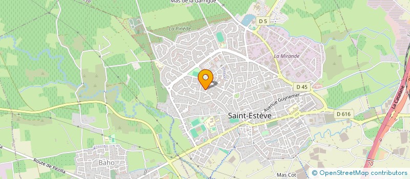 localisation de l'entreprise MARJEAN  SAINT-ESTEVE