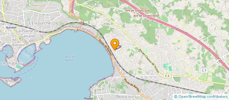 localisation de l'entreprise MARJEF à SANARY-SUR-MER