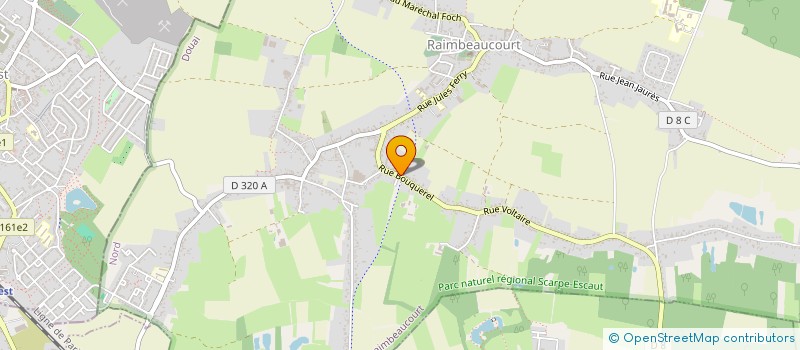 localisation de l'entreprise MARJO'TAXI  RAIMBEAUCOURT