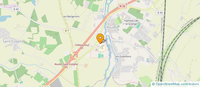 localisation de l'entreprise MARJOLAINE à ROULLET-SAINT-ESTEPHE