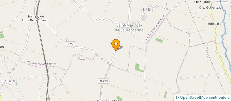 localisation de l'entreprise MARJOLLEAU  TUGERAS ST MAURICE