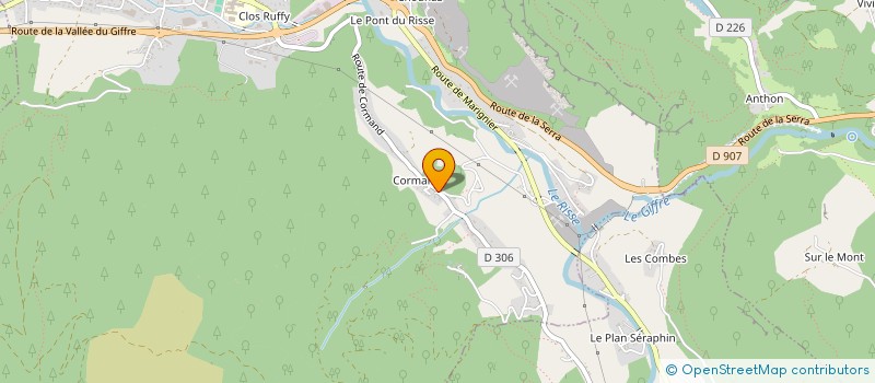 localisation de l'entreprise MARJOLLET MEYNET BETON à SAINT-JEOIRE
