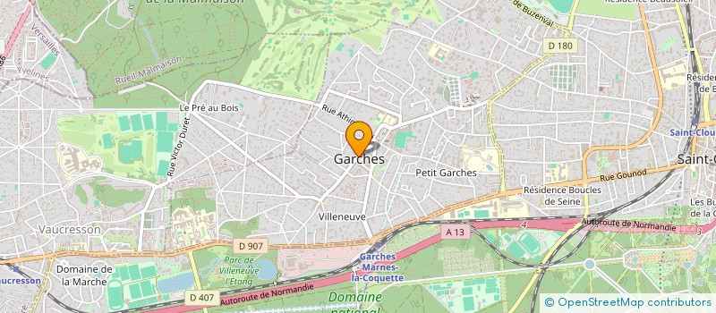 localisation de l'entreprise MARJOM à GARCHES