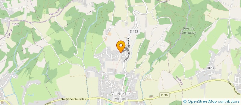 localisation de l'entreprise MARJON  VILLETTE-DE-VIENNE