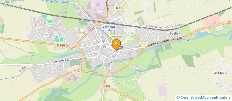 localisation de l'entreprise MARJORIE à VERNEUIL D'AVRE ET D'ITON