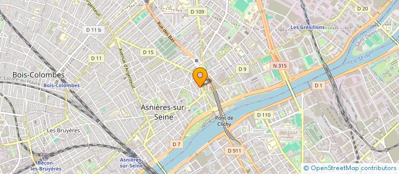 localisation de l'entreprise MARJORIE COLAS STUDIO à ASNIERES-SUR-SEINE