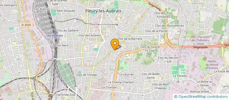 localisation de l'entreprise MARJORY à ORLEANS