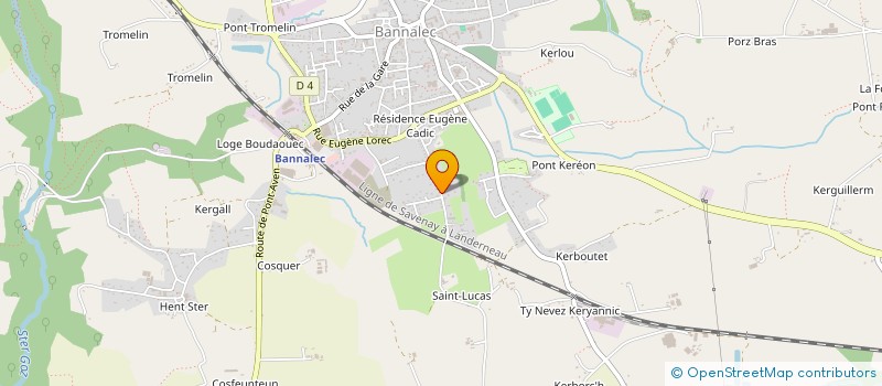 localisation de l'entreprise MARJOS  BANNALEC