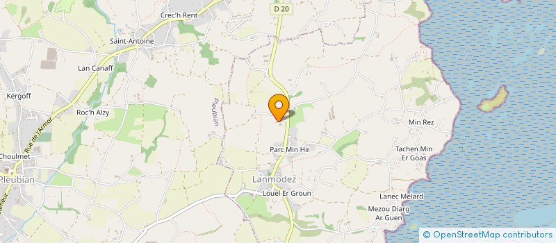 localisation de l'entreprise MARJOU  LANMODEZ