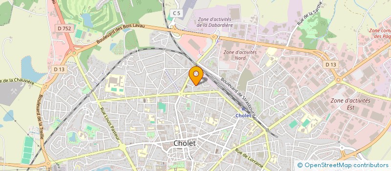 localisation de l'entreprise MARJUBEL à CHOLET