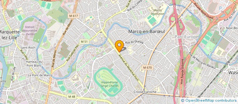 localisation de l'entreprise MARJULIE à MARCQ-EN-BARŒUL