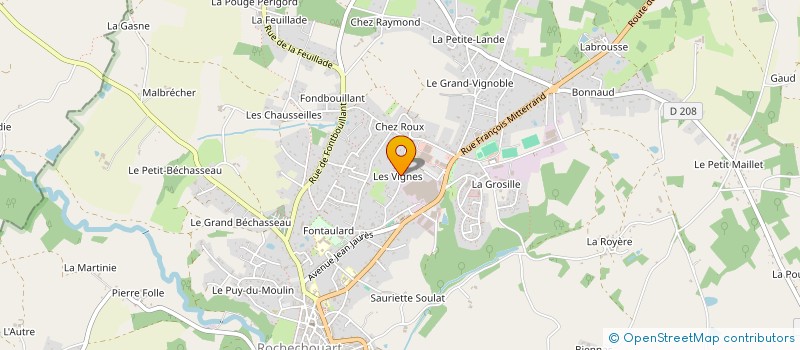 localisation de l'entreprise MARJULLIS  ROCHECHOUART