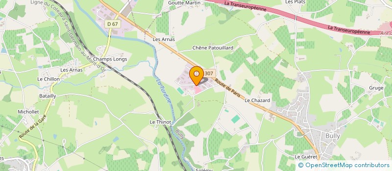 localisation de l'entreprise MARK EXPRESS à BULLY
