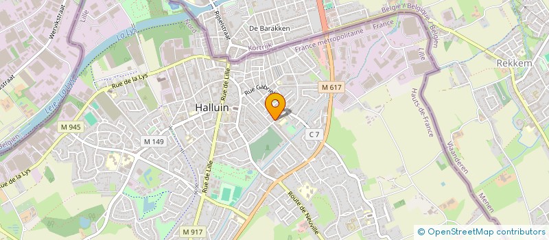localisation de l'entreprise MARK'US LOGISTIC à HALLUIN