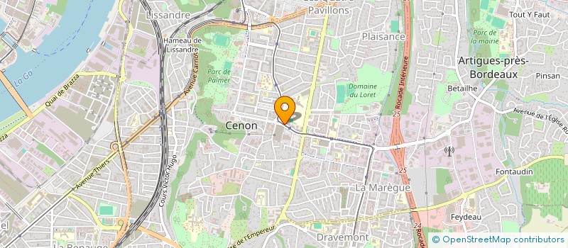 localisation de l'entreprise MARKA ZINA  CENON