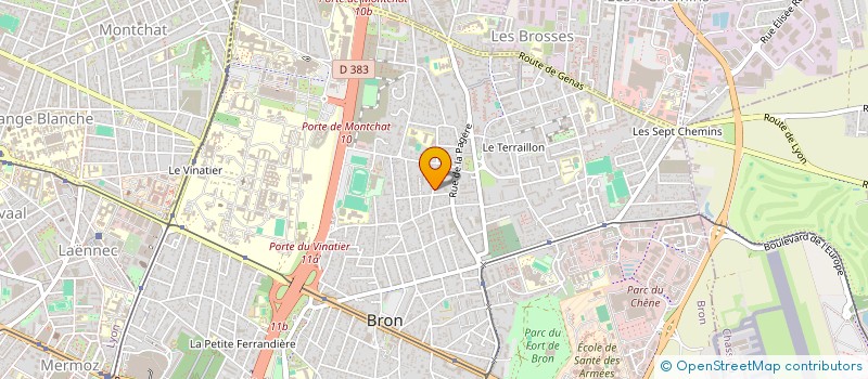 localisation de l'entreprise MARKADAS BRON CLUB à BRON